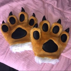 Orange & Black Tiger Paws